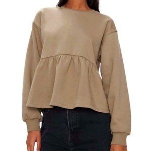 peplum sweatshirt zara